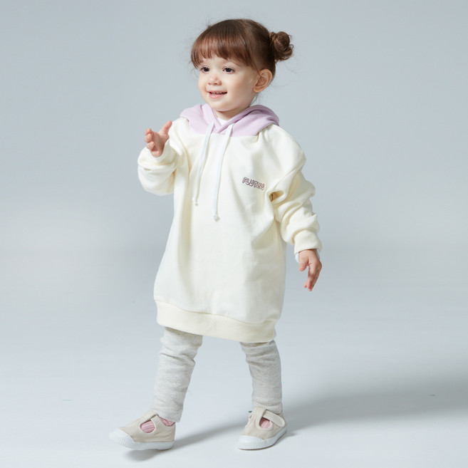 KIDSCOMO 童款長版長袖帽T套裝