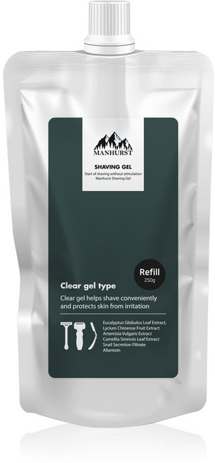 맨허스트 쉐이빙젤 면도젤 리필, 250g, 1개