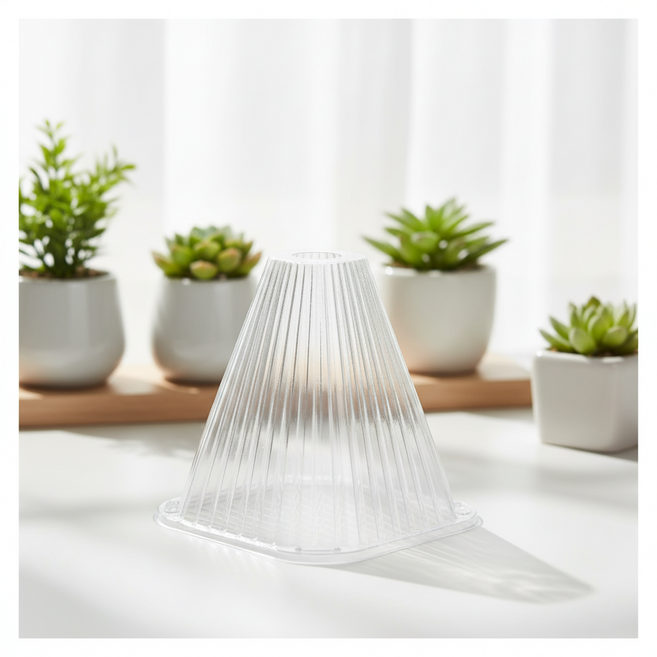 조인메이드 식물 묘묙 보호 덮개 투명 14 x 16 cm, 30개