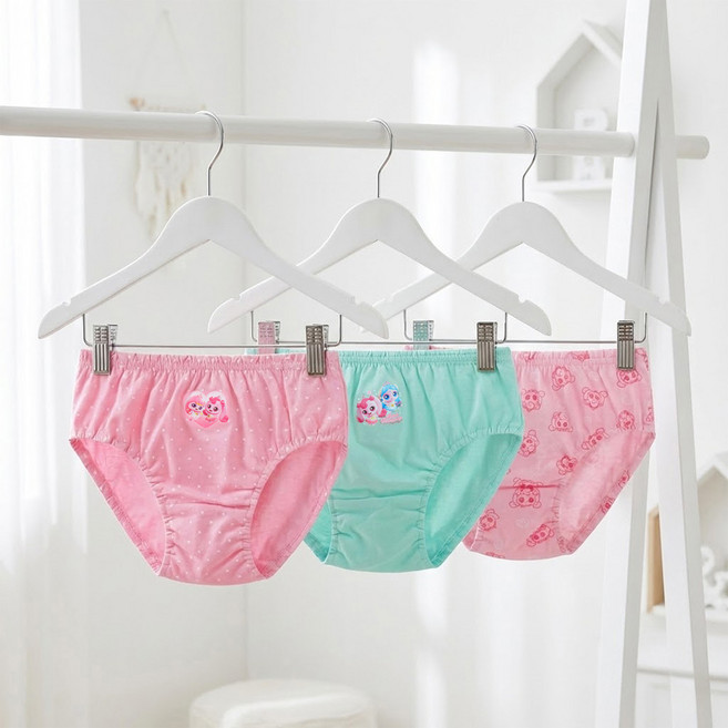 프리미에팜 아동용 캐치 티니핑 순면 팬티 3종 세트 3호