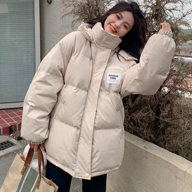 Banya Story 女款寬鬆中長版聚酯纖維填充外套 PP217