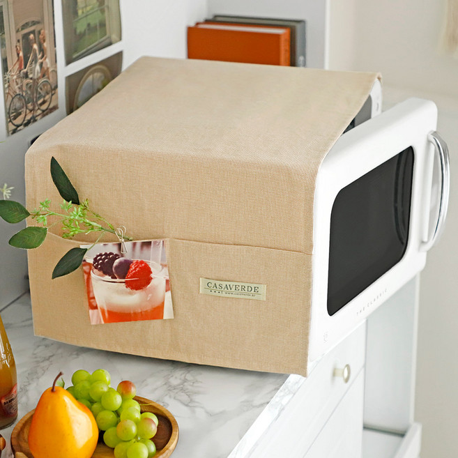 까사베르데 솔리드 포켓 전자레인지 커버 앤 다용도 덮개, 펌킨
