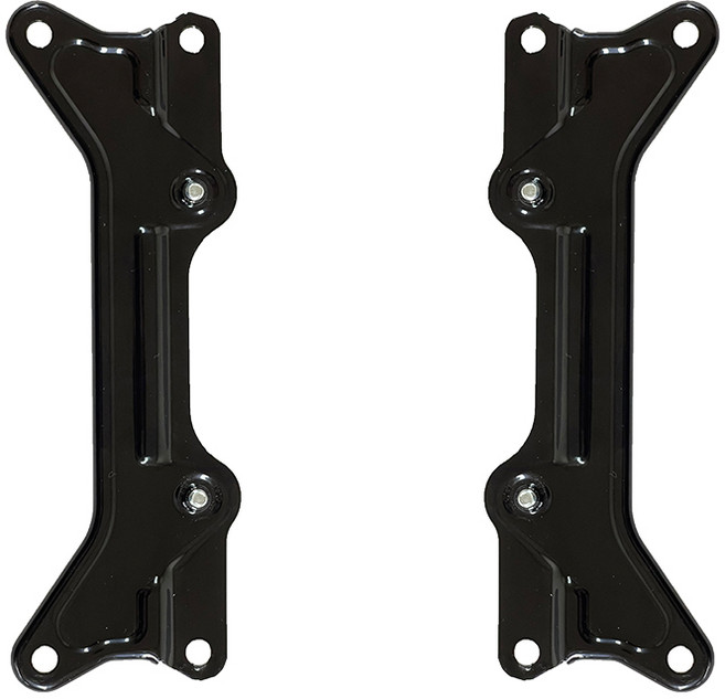 알파플랜 TV 모니터암 베사홀 확장 브라켓 날개 100 x 100~200 x 200 mm 2p + 나사 4p 세트, 블랙, 1세트