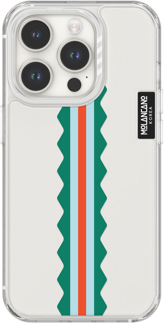 모란카노 크리스탈 투명 레이어드 디자인 휴대폰 케이스