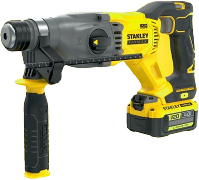 STANLEY TOOLS 20V無刷四溝三用電鎚鑽 雙電4.0Ah SBH900M2K, 1個