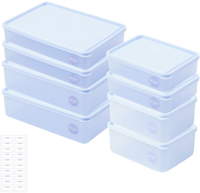 비트리 푸레시 냉동실 정리 용기 5종 혼합세트 2, 1세트