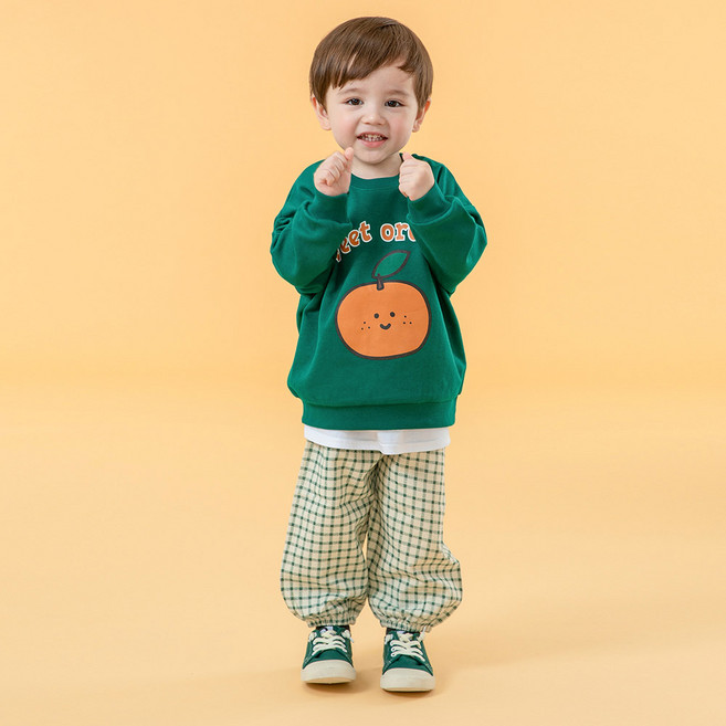 키즈꼬모 아동용 후르츠 상하 바지세트