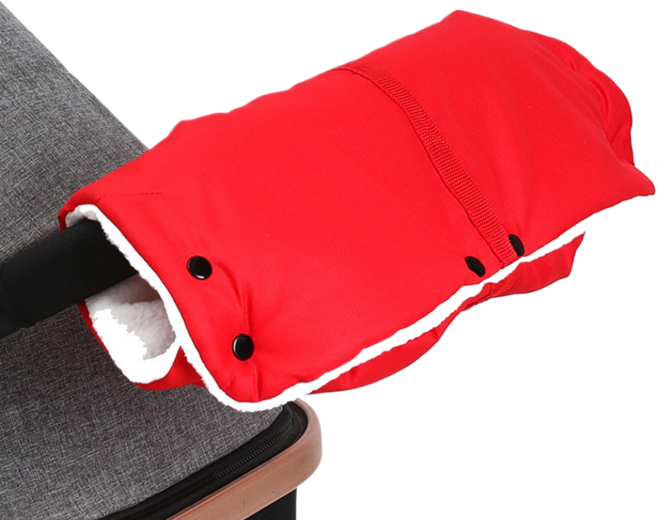 소담몰 실용적인 유모차 핸드워머 일체형, 레드, 1개