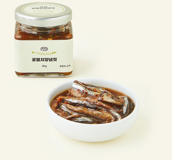 광령 꽃멸치 양념젓, 80g, 1개