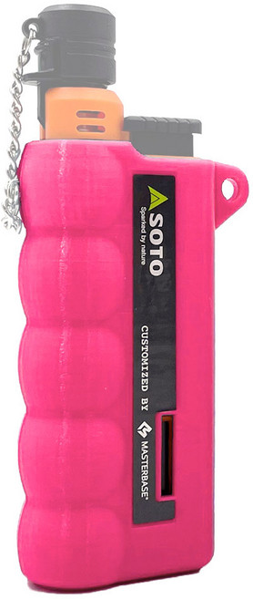 마스터베이스 ST-480 소토 슬라이드 가스토치 캔디케이스, 1개, 핑크