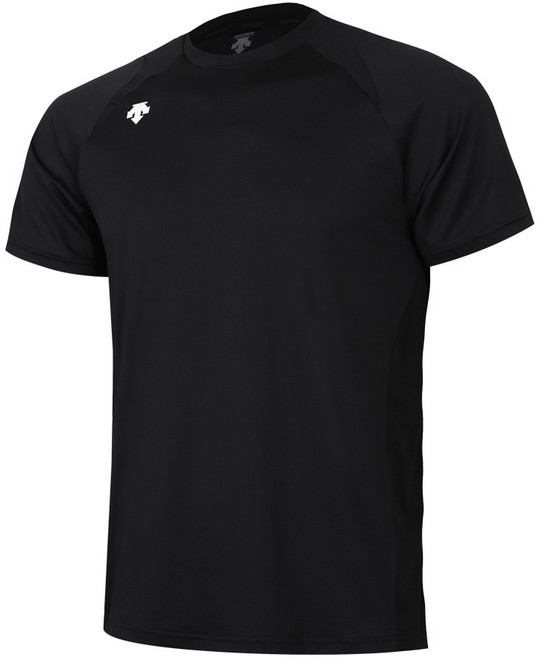 데상트 베이스볼 에센셜 반팔 티셔츠 SM221ZTS42BLK0