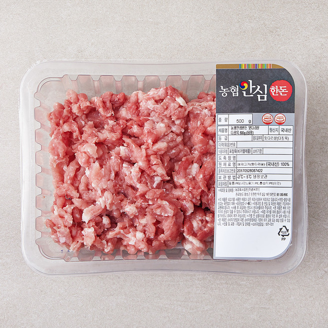 농협안심한돈 뒷다리살 다짐육 (냉장), 500g, 1개