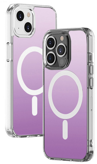 iRUDA 맥세이프 그라데이션 풀커버 휴대폰 케이스