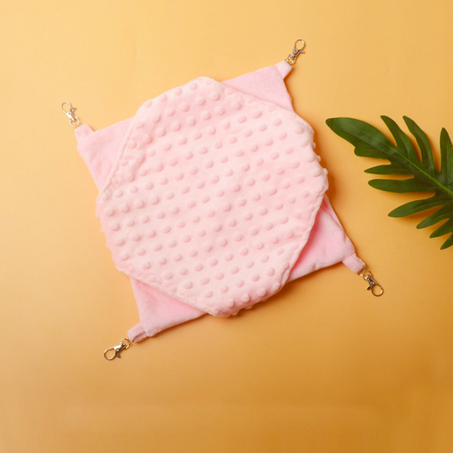 요런개 소동물 소프트 은신처 해먹 L, 핑크, 1개