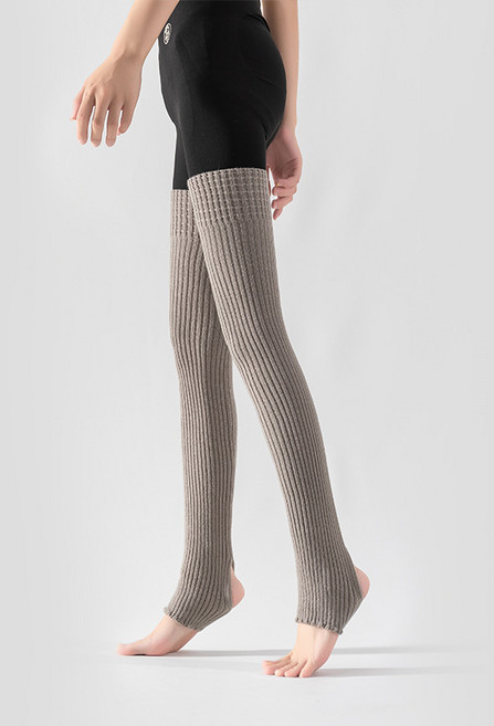 비스타 발레 필라테스 무용 레그워머, 회색