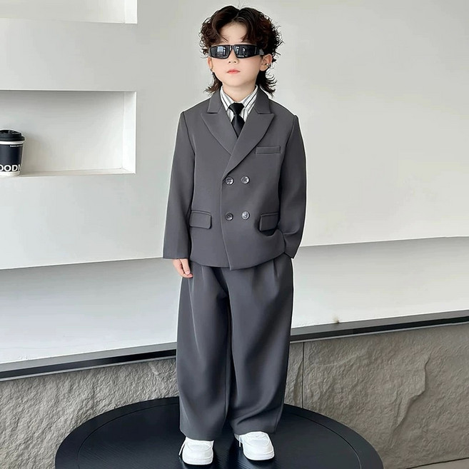 에이비프 아동용 더블자켓 스트라이프정장 세트
