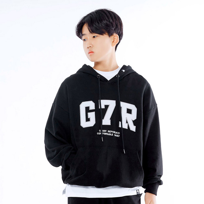고스트리퍼블릭 아동용 G7R 아치드 오버핏 후드티 쭈리 JHT-J475