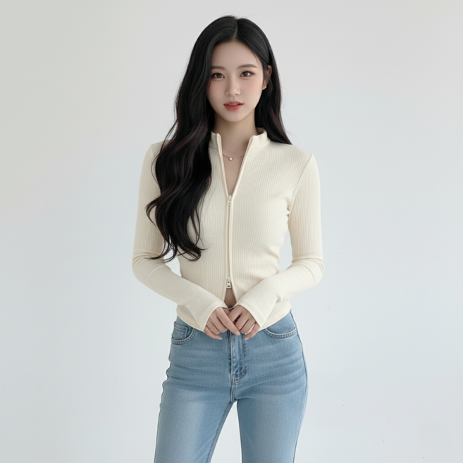 Marketpia 女性修身兩穿夾克