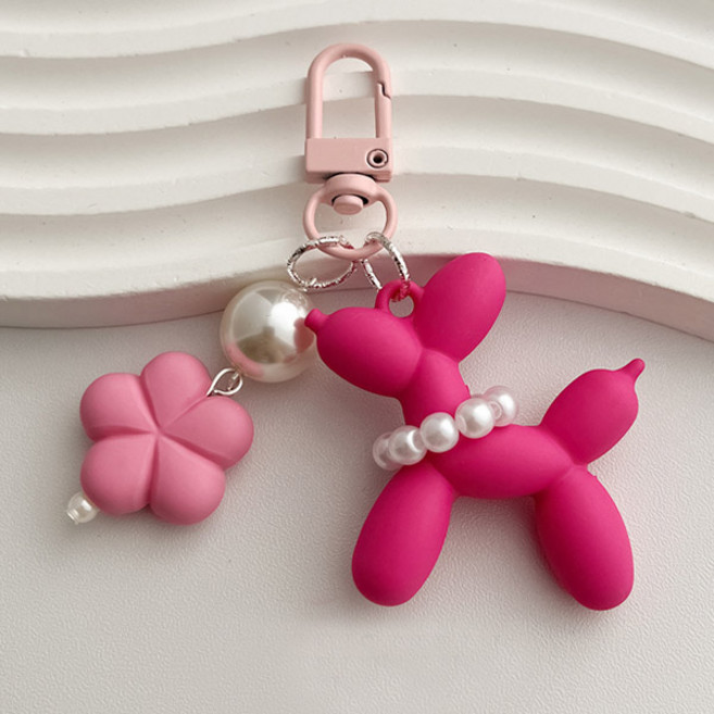 버블리데이 레인보우 파스텔 강아지 키링