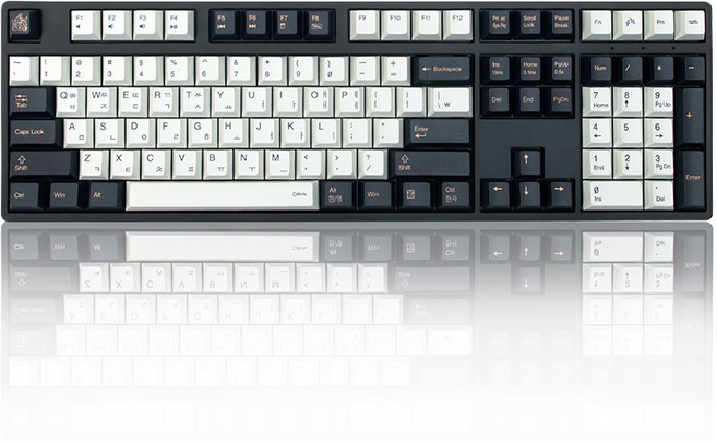 덱 108 헤슘 거북선 PBT 유선 일반형 키보드, 블랙에디션, CBL-108XN, 청축