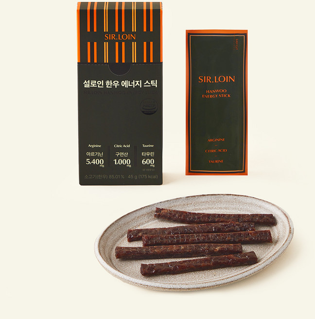 설로인 한우 에너지스틱 육포, 1개, 45g