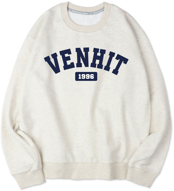 벤힛 남녀공용 베이직 특양면 맨투맨