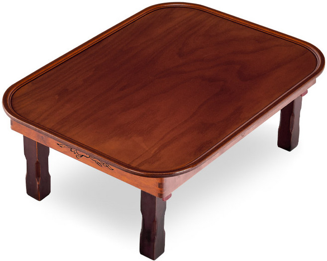 남원목기공예사 춘향골 오동 6인 타원형 다용도 상, 체리