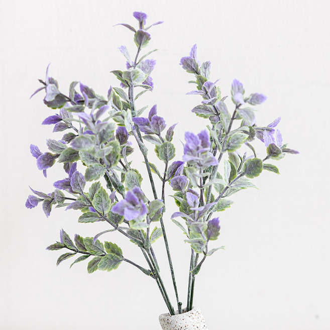 플라워트리 조화 허브 민트 오레가노 다발 33cm, 퍼플, 1개