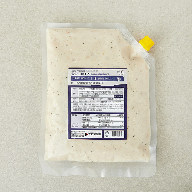 잘식비 양파크림 마요소스, 1kg, 1개