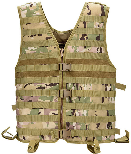 월드25 밀리터리 택티컬 CS전술조끼 AA231, 1개, 위장 카키