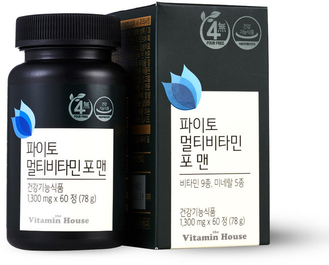 비타민하우스 파이토 멀티비타민 포 맨 78g, 60정, 1개