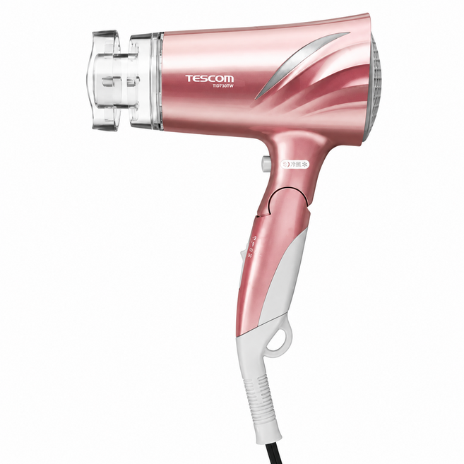 TESCOm 低噪音負離子吹風機 1200W, 粉色, TID730TW