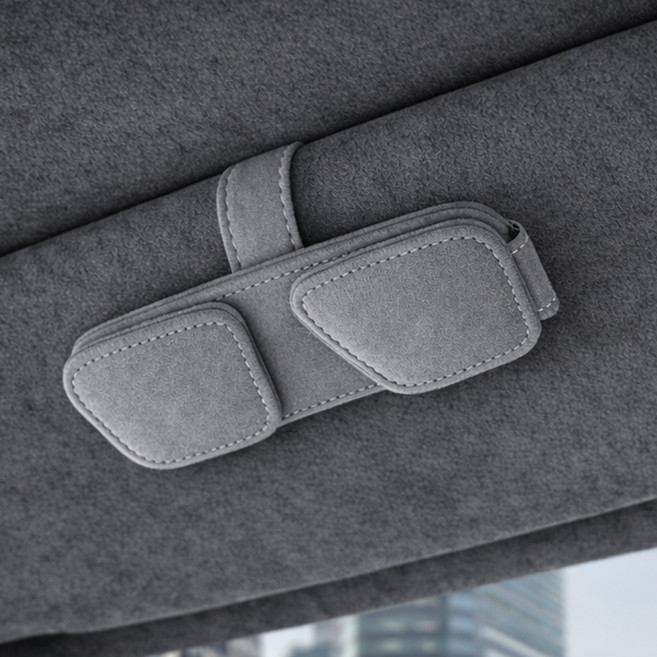 엠노블 듀얼 선글라스 거치대, 차콜 그레이, 1개