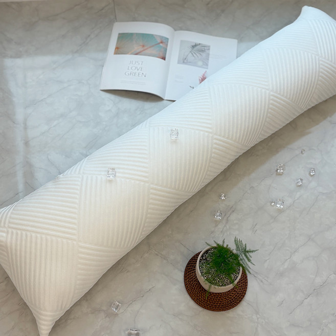 한스갤러리 쿨썸머 냉감 바디필로우 커버, 화이트