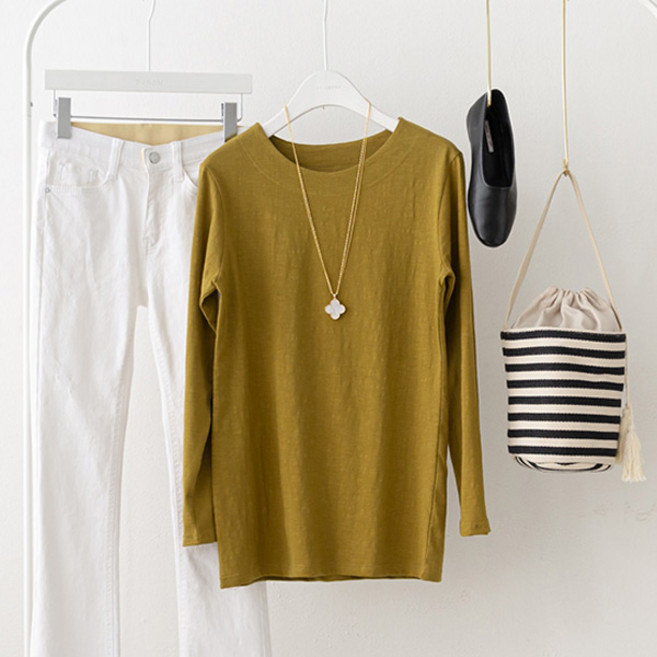 피핀 여성용 로무드 슬라브 루즈핏 티셔츠 104216