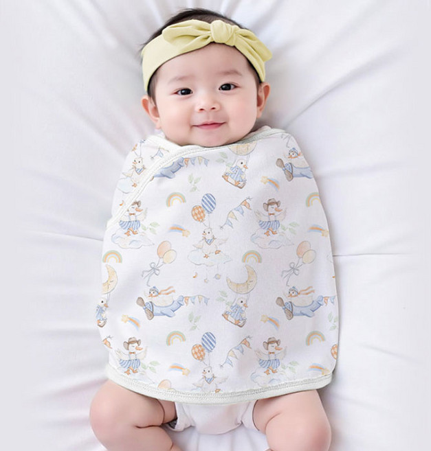 新生兒用純棉包巾 S 0~6個月