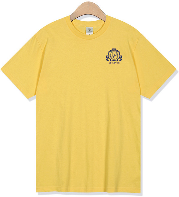 디엘크리 남녀공용 클래식 엠블럼 17수 반팔 티셔츠