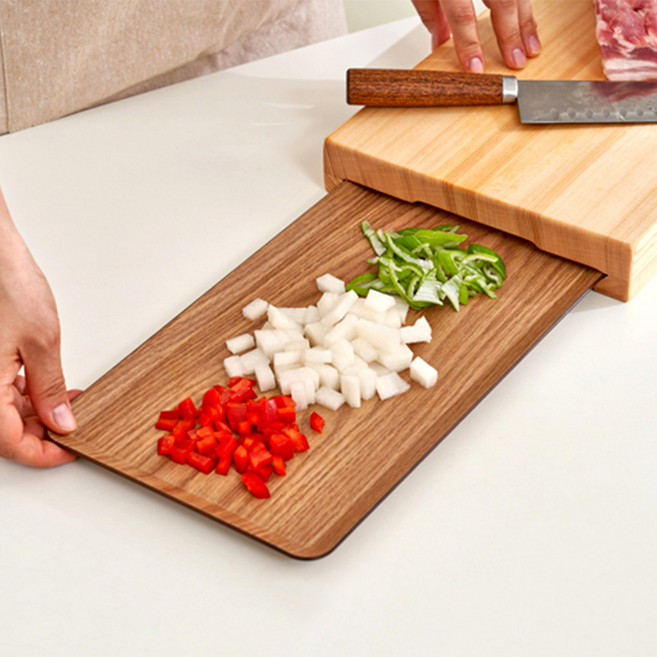 로흐야 로야 결합형 우드도마 트레이, 단일색상(베이지), 1개