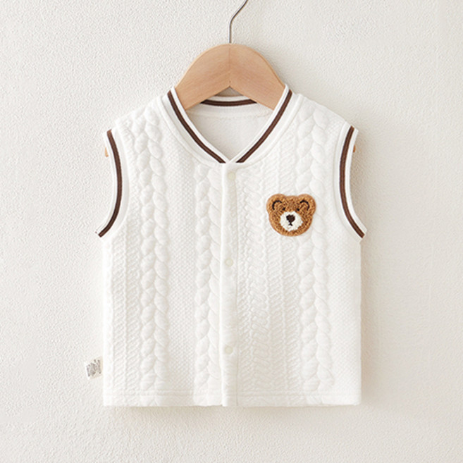 MK 麻花熊 純棉睡眠背心