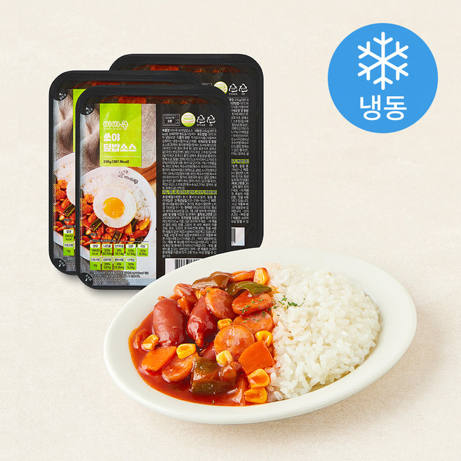 비바쿡 쏘야 덮밥소스 (냉동), 230g, 3개
