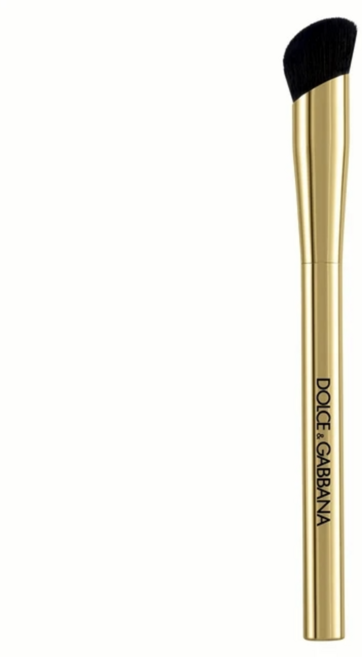 Dolce&Gabbana 奢金斜角遮瑕刷, 金色刷柄 + 黑色刷毛, 1個