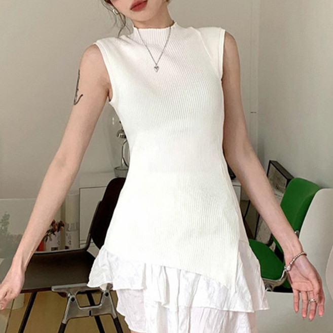 포플러앤씨 여성용 로베리 민소매 니트 P24SMKN031815