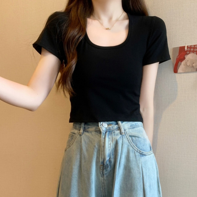 Awesomeful 女款Ordent修身短版短袖T恤 A26SMT022701