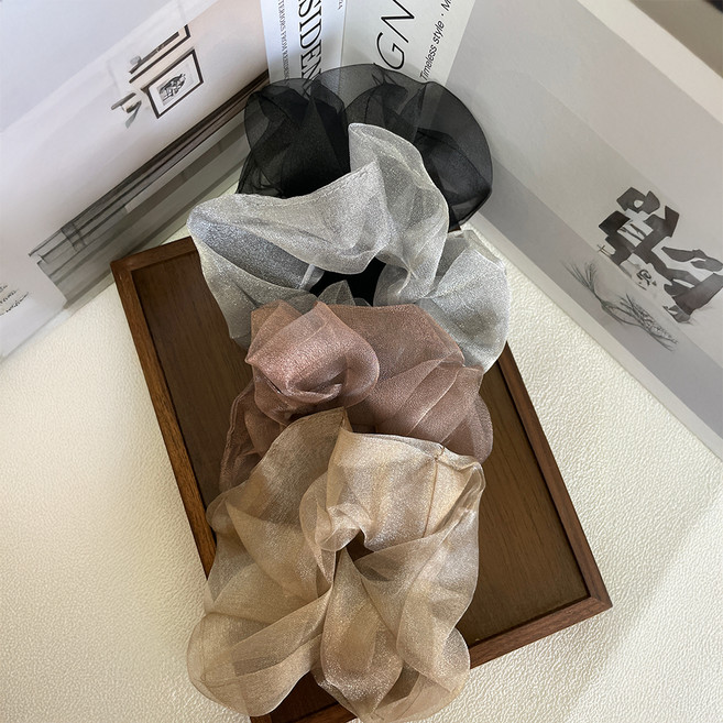 스타일플래닛 펄 쉬폰 곱창 스크런치 4종 세트