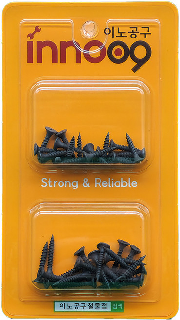 이노공구 석고보드용 외날 나사 흑색 2종 세트 NIT502, 20세트