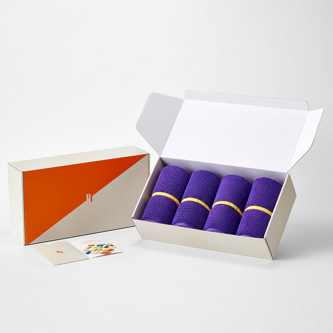 레미제이 포라 텐셀 밴딩타올 250g 40수 4p, 바이올렛, 1개