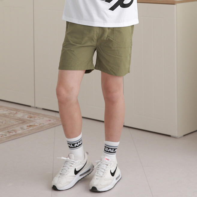 아동용 냉감 통기성 우븐쿨 비치 반바지