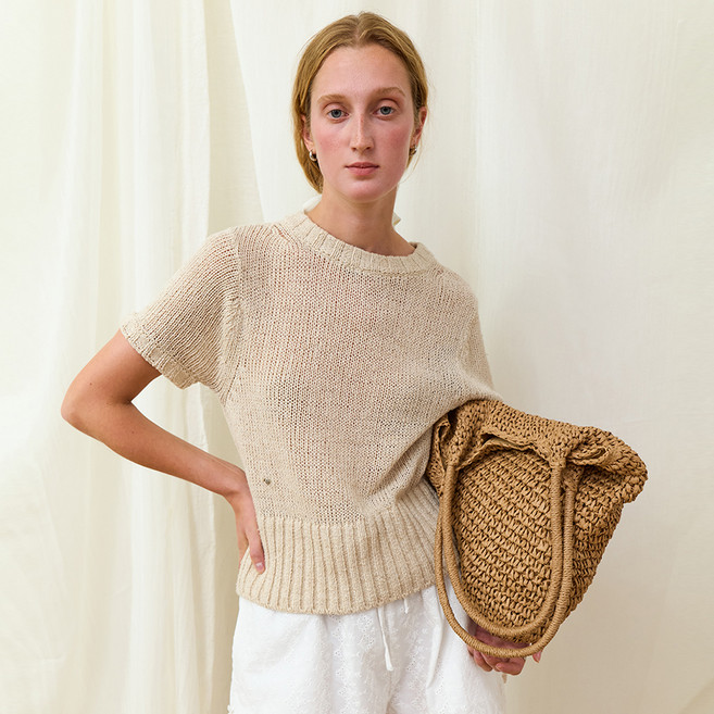 위메농 여성용 Linen half knit