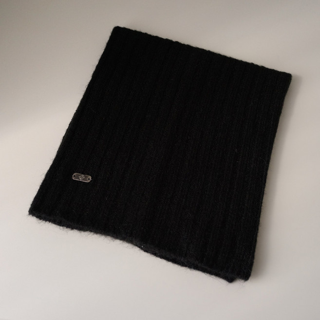 바비수 히메울 골지 방한 니트 넥워머