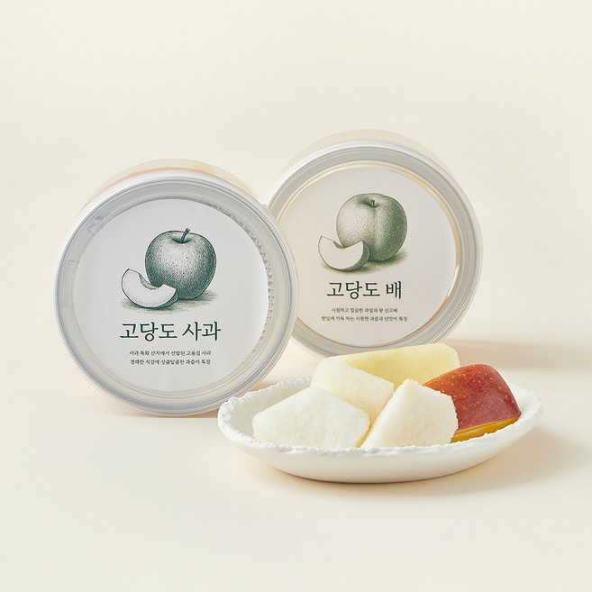 컷팅 고당도 사과&배, 380g, 1세트
